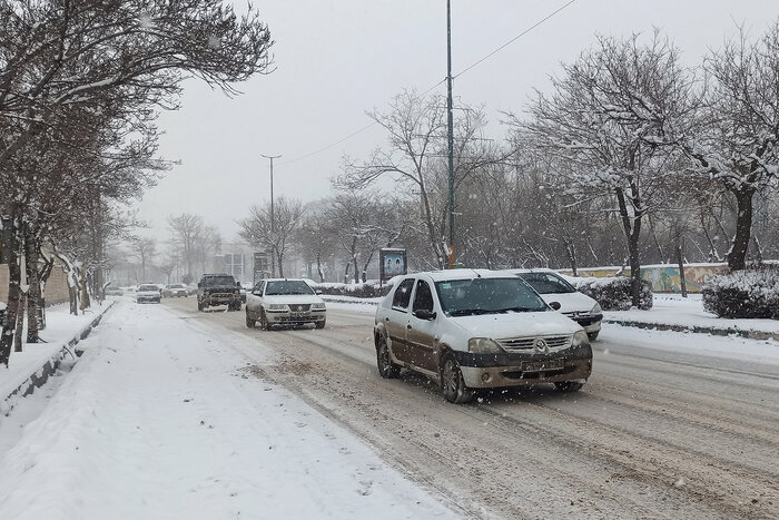 برف و باران در ۹ استان